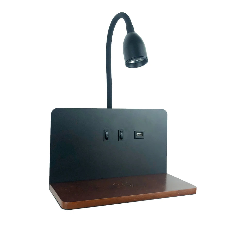 LumiCharge – Stylish Wall Lamp with Wireless Charging