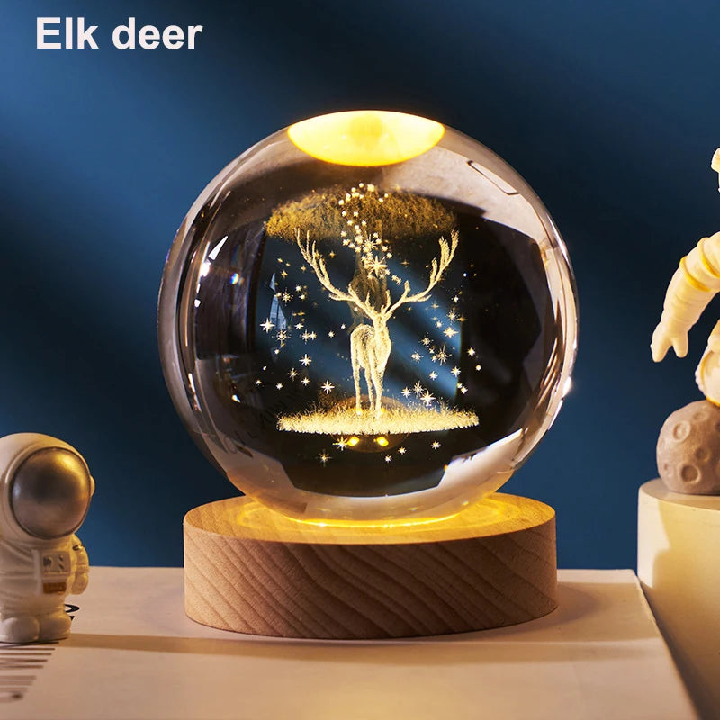 Lumea Galaxy Kristallen Nachtlamp - tafellampen - sfeerbeeld