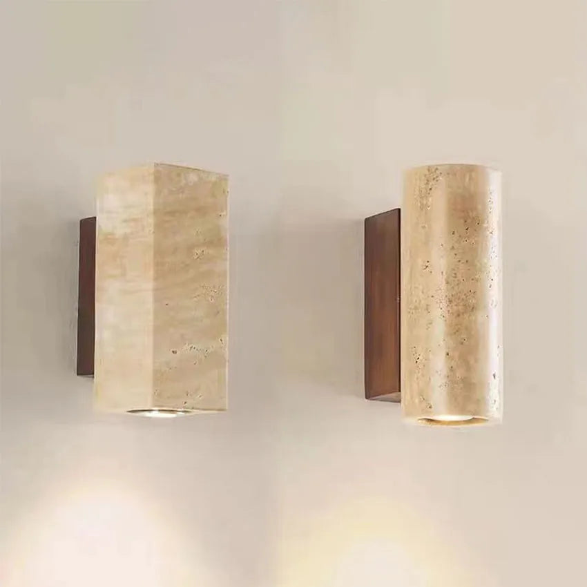 Modern Luxury Wall Lamp in Natural Stone