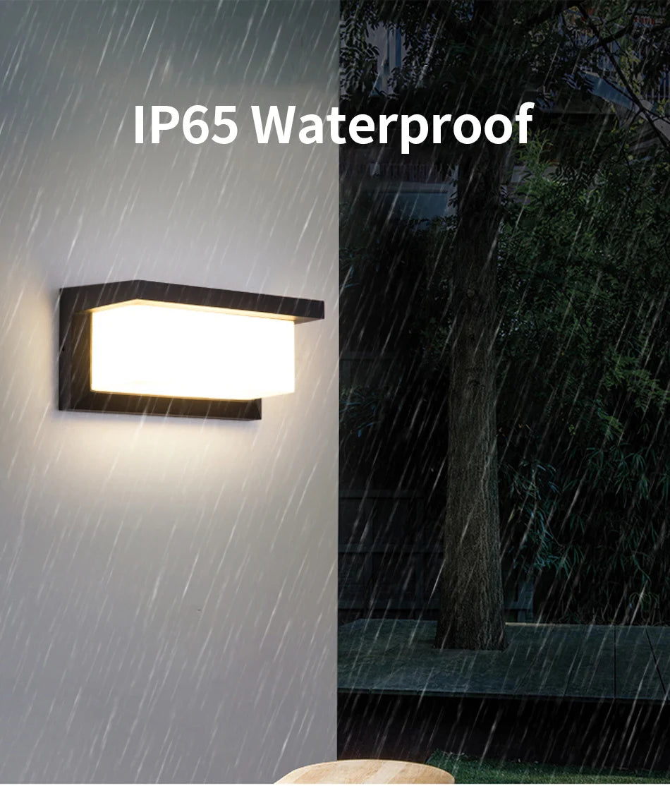 RAINFORCE IP65 LED Buitenwandlamp - buitenverlichting - materiaaldetail