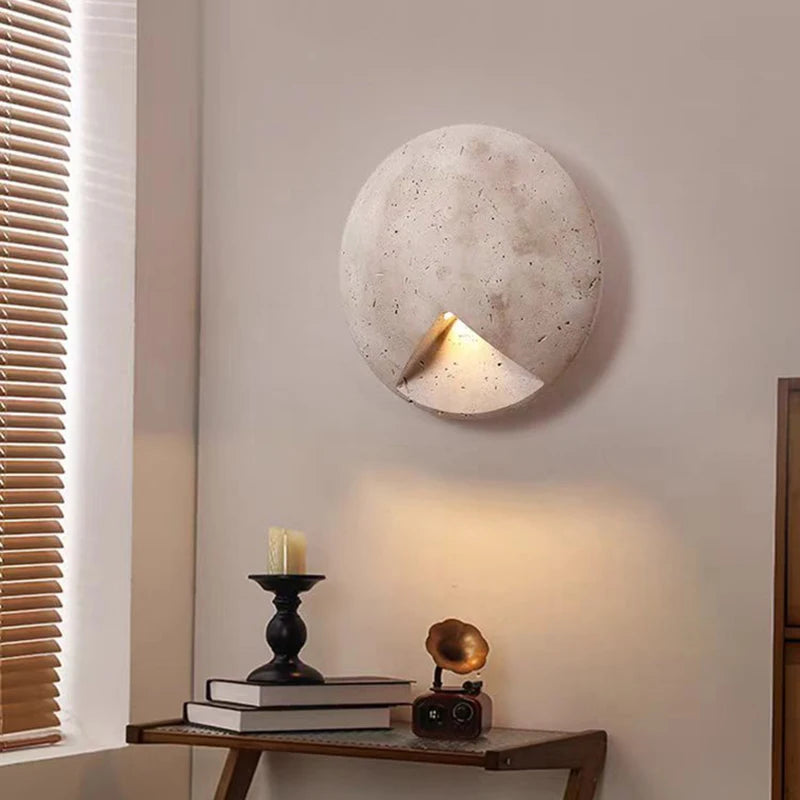 STONELUX ArtaGlow Natuurstenen Wandlamp - wandlamp - sfeerbeeld
