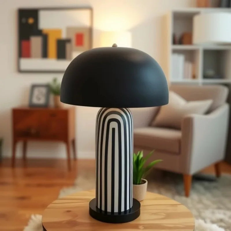 AuréLuma Japandi Wasabi Keramische Tafellamp - tafellampen - in de kamer