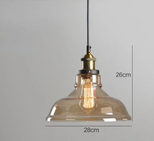 NordicLoom – Moderne Loft Hanglamp met Glas - hanglampen - zijaanzicht