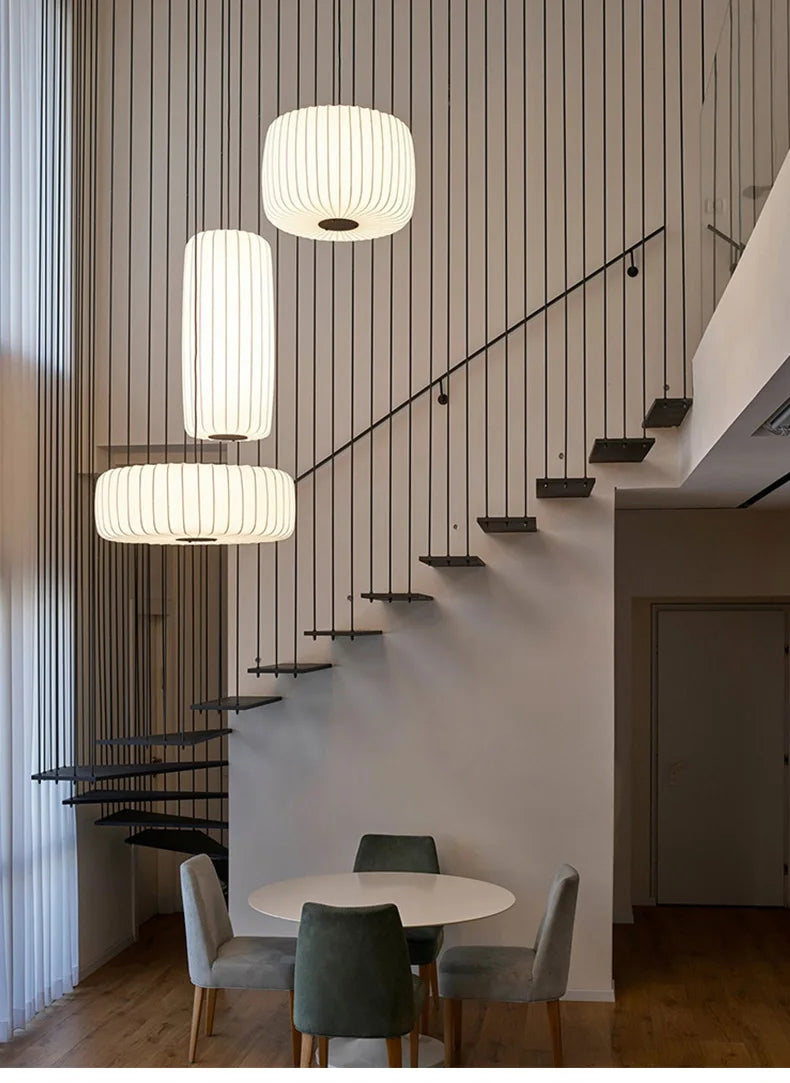 Modern Japanese Wabi Sabi Zijdehanglamp - plafondlampen - materiaaldetail