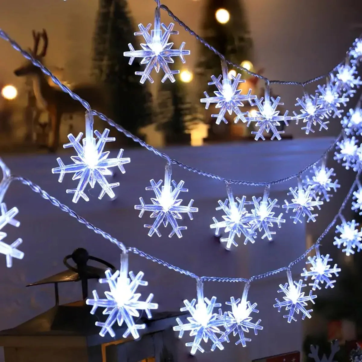 FrostLume LED Sneeuwvlok Slingerlicht - buitenverlichting