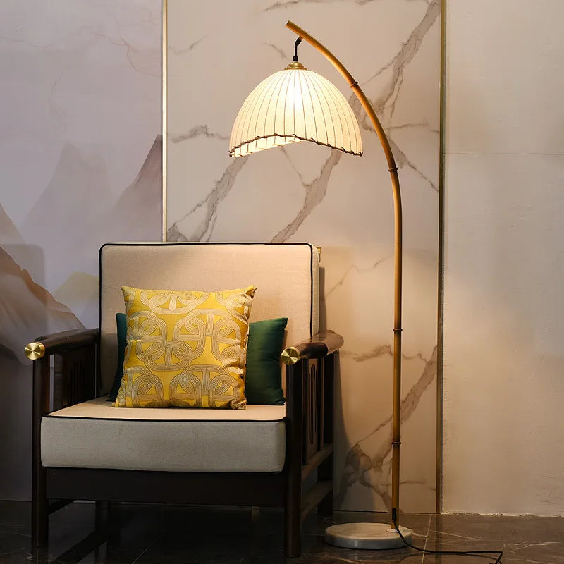 ZenGlow Wabi-Sabi LED Floor Lamp – Scandinavian Minimalism & Japanese Design for a Calming Atmosphere