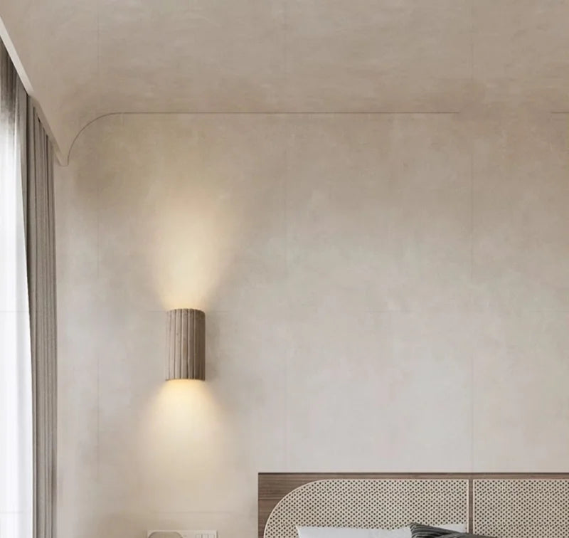TerraLume Wabi-Sabi Travertin LED Wandlamp - wandlamp - afmetingen