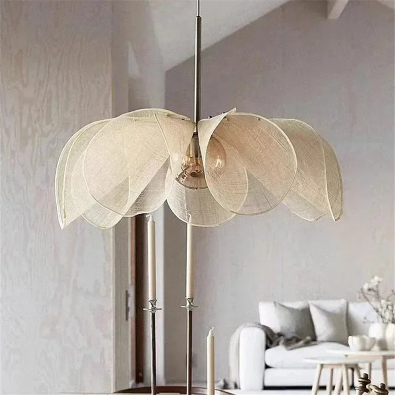 SabiFlora Wabi-Sabi Stoffen Hanglamp - plafondlamp - sfeerbeeld