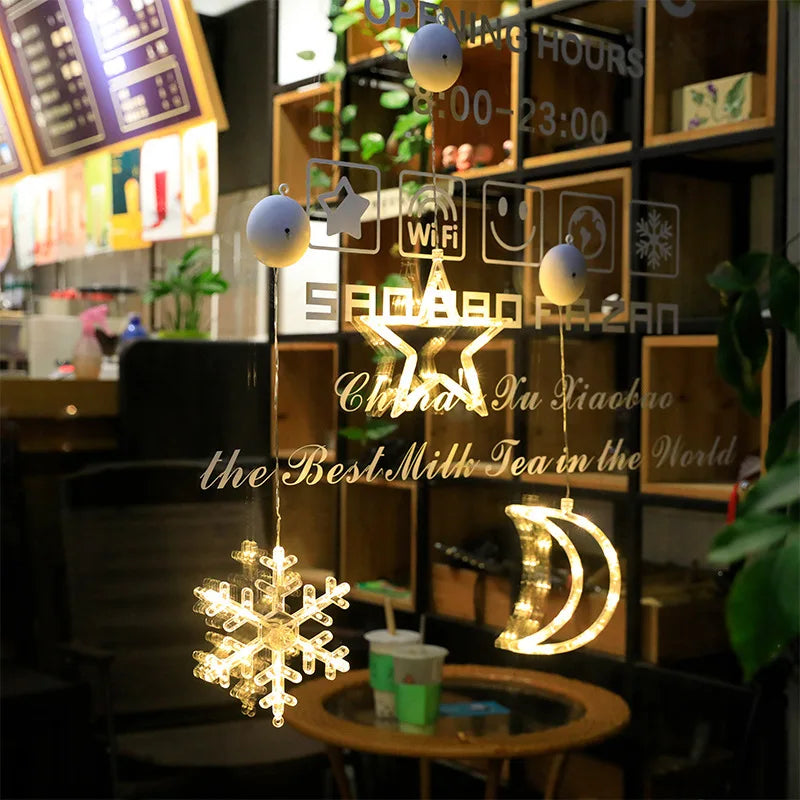 SantaGlow LED Raamverlichting met Zuignap - buitenverlichting - close-up