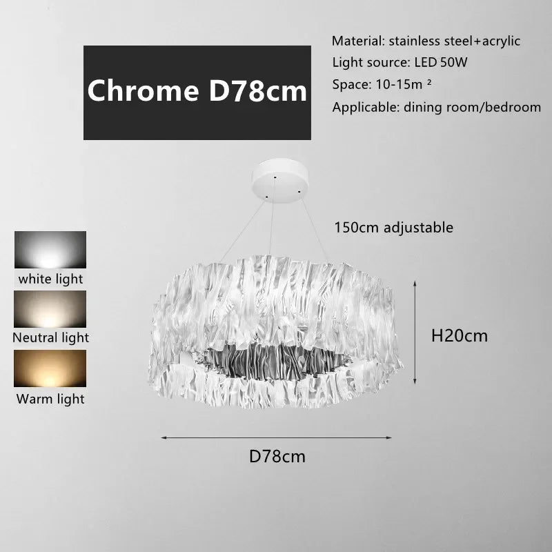 Moderne LED Ring Chandelier - hanglampen - materiaaldetail