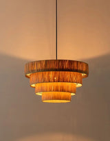 ZENLUMI Japanese Wicker Pendant Lamp