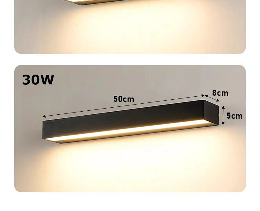 LumiStrip Pro – Waterdichte LED Buitenwandlamp - wandlamp - gemonteerd