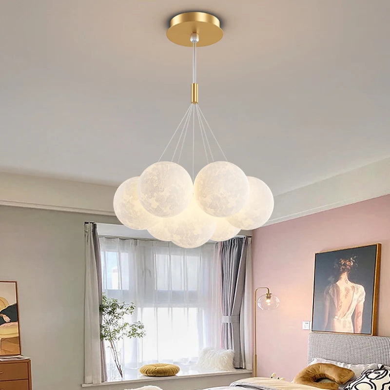 DreamGlow KidsChandelier – Moderne 3D-Print Kinderkamer Hanglamp - hanglampen - in de kamer