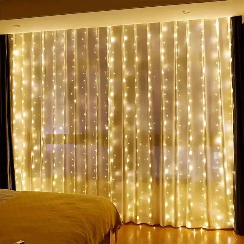 LumiCurtain USB LED Gordijnverlichting met Afstandsbediening - verlichting - gemonteerd