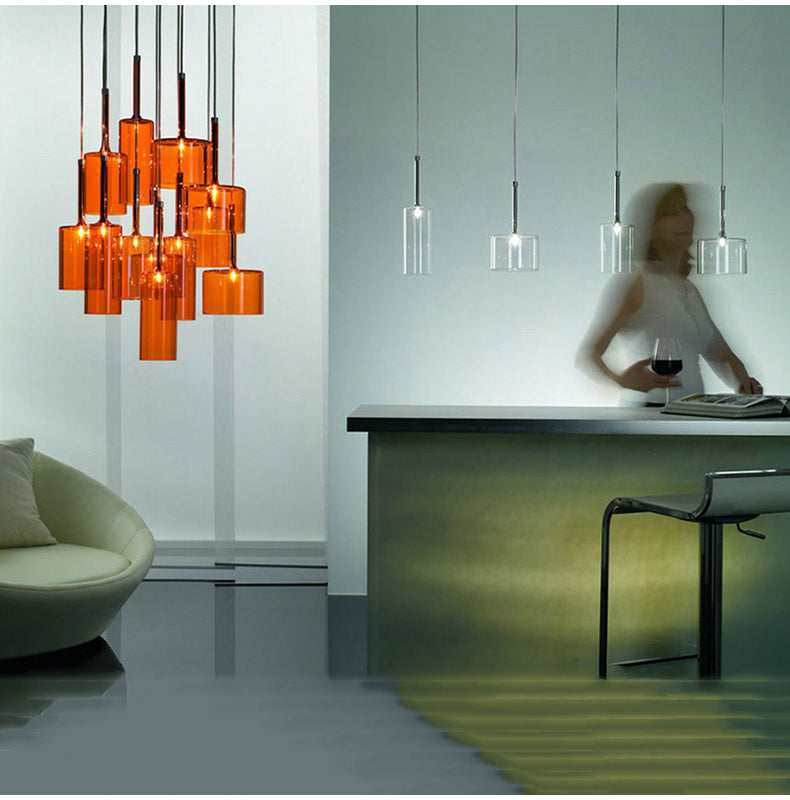 LuceVetro Eleganza – Italiaanse Minimalistische Design Hanglamp - hanglampen - sfeerbeeld
