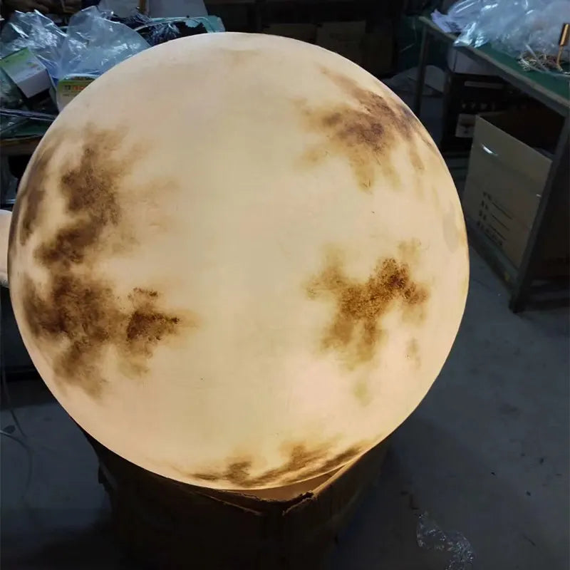 LunaNord – Scandinavische Volle Maan Hanglamp - hanglampen - sfeerbeeld