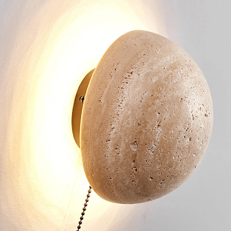 Wabi Sabi Marmeren Wandlamp - wandlamp - detail