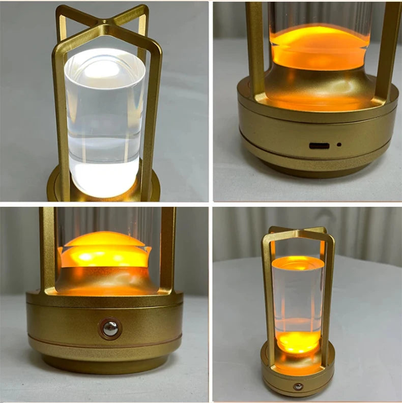LumiCrystal Oplaadbare LED Tafellamp met Touch - tafellampen - detail
