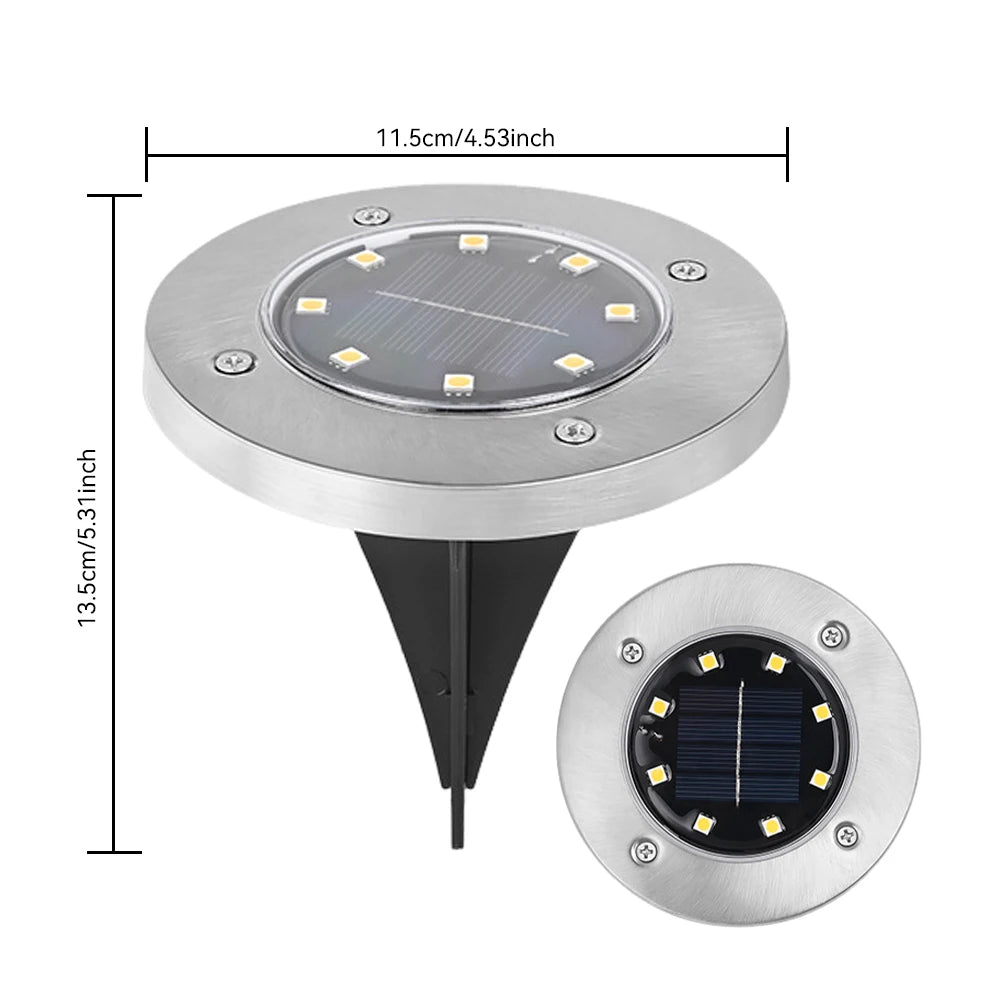 SunStep Solar LED Grondspots – 4-delige Set - buitenverlichting - sfeerbeeld