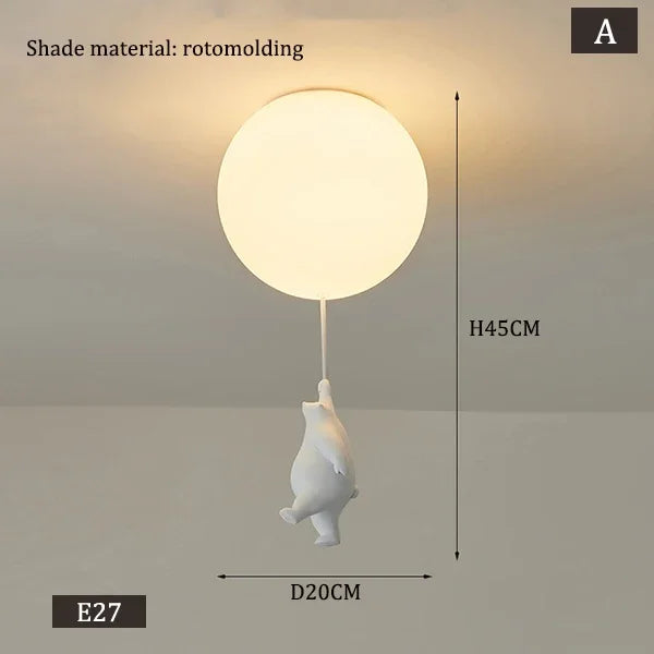 PolarGlow Designer IJsbeer Kroonluchter - hanglampen