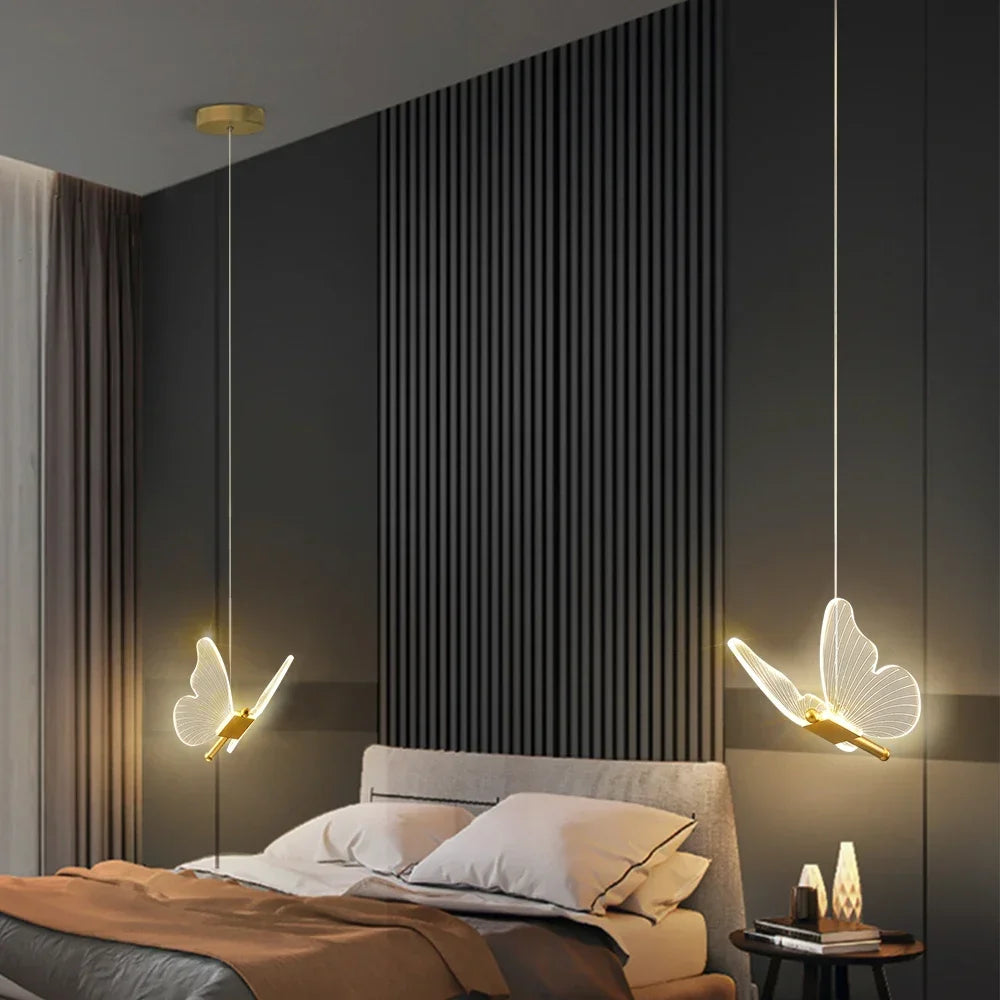 AuréaButterfly Moderne LED Vlinder Hanglamp - plafondlamp - afmetingen