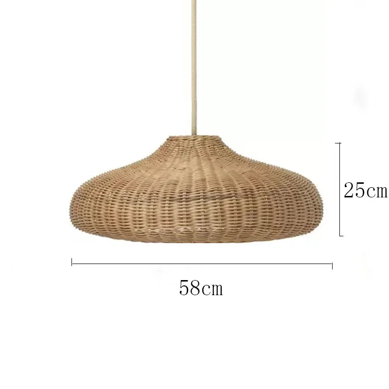 Bohemian Wicker Pendant Light - hanglampen - close-up