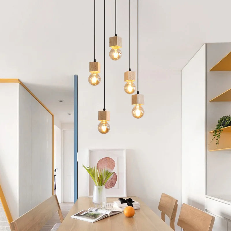 ScandiGlow Houten Hanglampen - plafondlampen