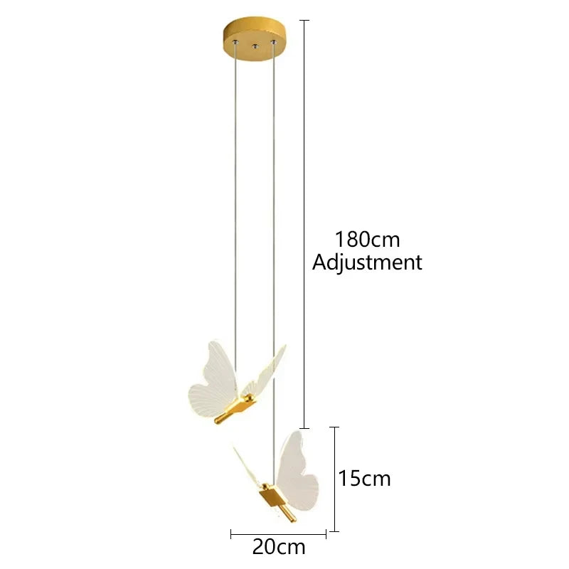 AuréaButterfly Moderne LED Vlinder Hanglamp - plafondlamp