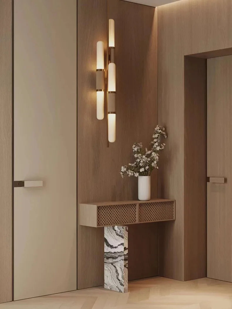 AuroraNord Luxe Wandlamp – Moderne LED Designlamp voor Slaapkamer, Restaurant & Woonruimte - wandlamp - close-up