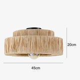 ZENLUMI Japanese Wicker Pendant Lamp