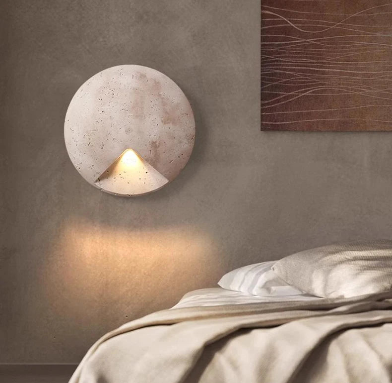 STONELUX ArtaGlow Natuurstenen Wandlamp - wandlamp - materiaaldetail