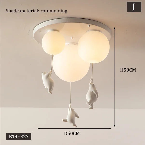 PolarGlow Designer IJsbeer Kroonluchter - hanglampen - verlicht