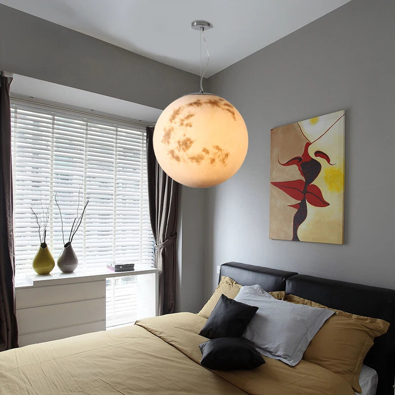 LunaNord – Scandinavische Volle Maan Hanglamp - hanglampen - materiaaldetail