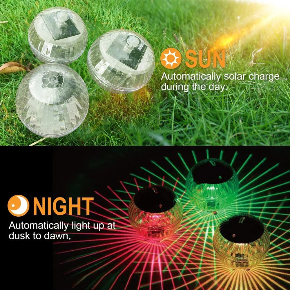 SOLAGLOW Drijvende Solar RGB Zwembadlamp - buitenverlichting - in de kamer