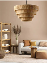 ZENLUMI Japanese Wicker Pendant Lamp