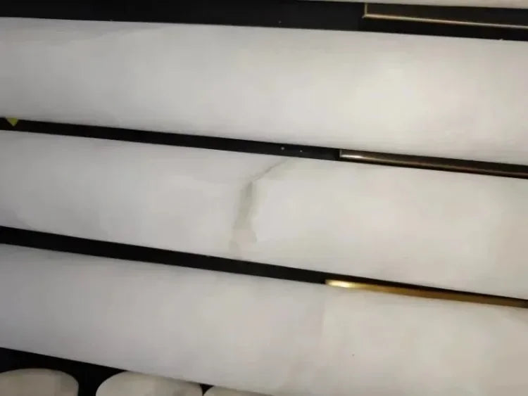 LUMIVERO Luxe Marmeren Hanglamp - hanglampen - zijaanzicht