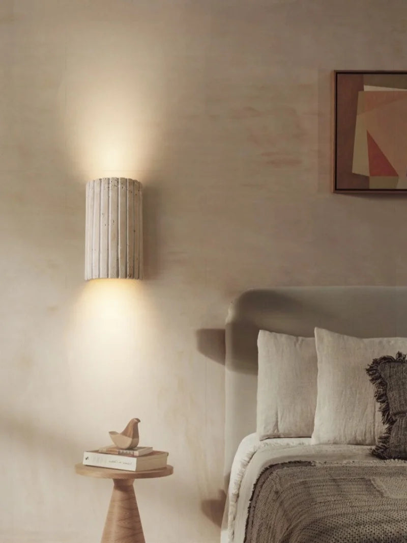 TerraLume Wabi-Sabi Travertin LED Wandlamp - wandlamp