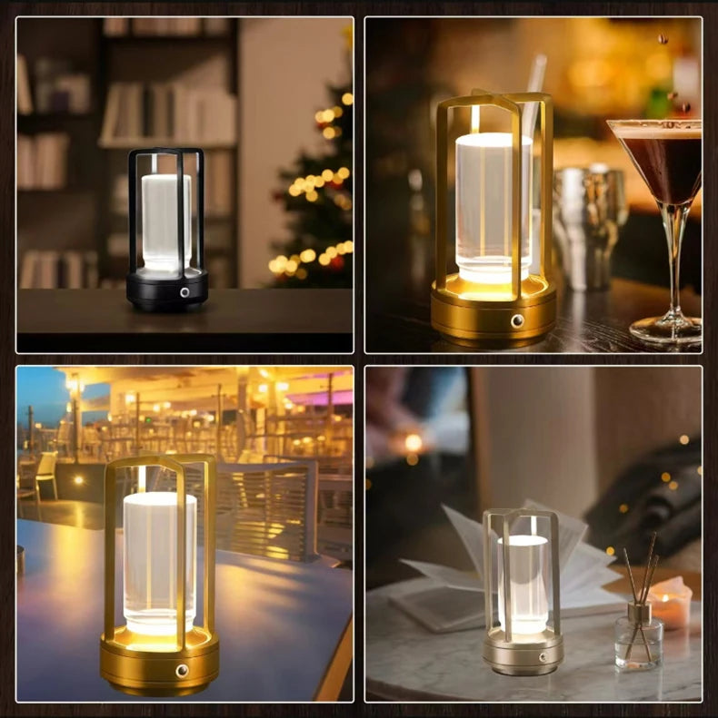 LumiCrystal Oplaadbare LED Tafellamp met Touch - tafellampen - in de kamer