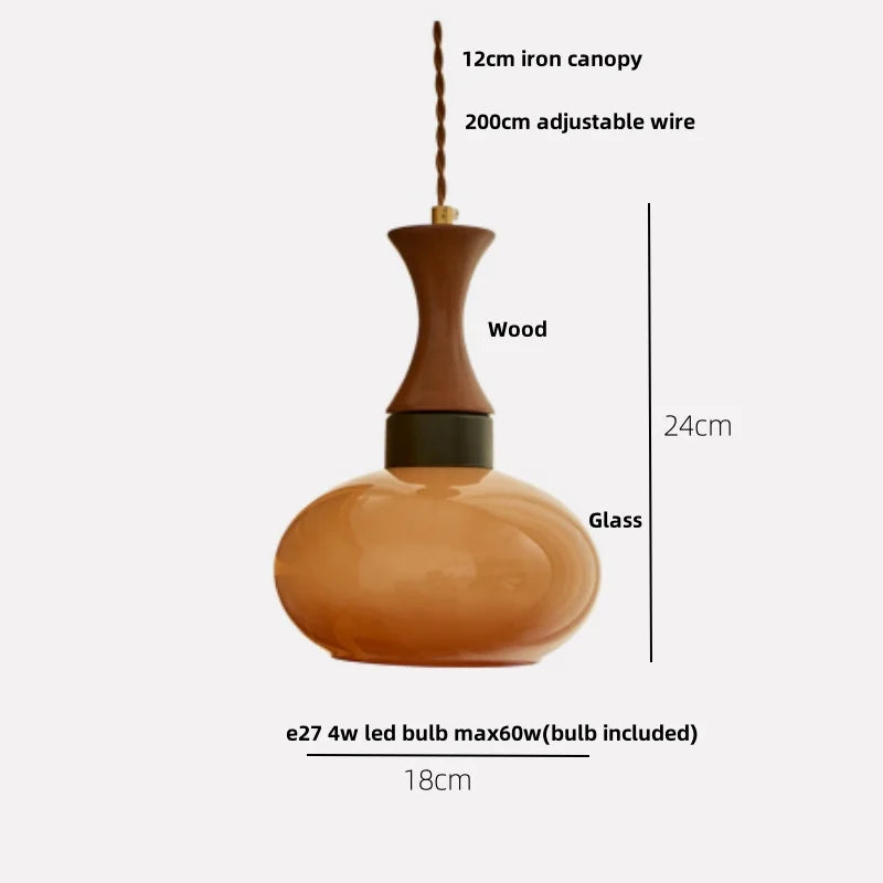 AmberGlow Vintage LED Hanglamp - hanglampen - detail