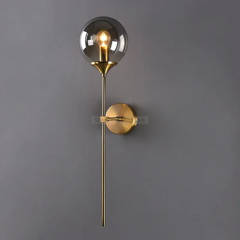 NordicGlow Modern Colored Glass Wall Lamp