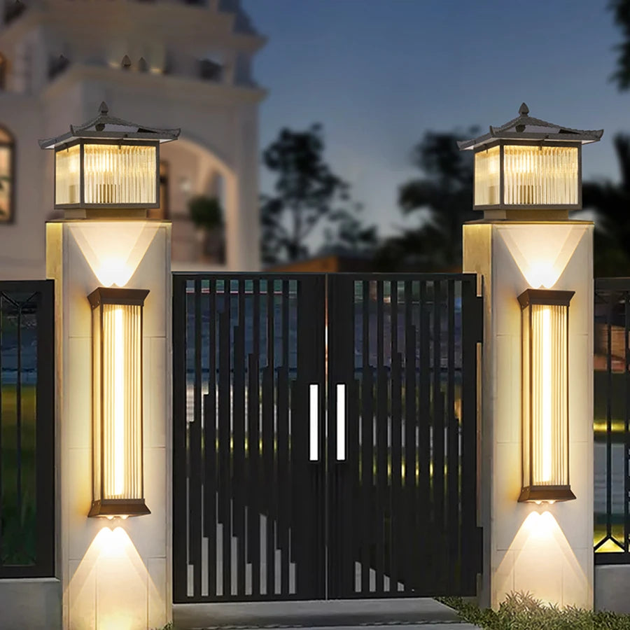 SteelLux LED Buitenlamp – Waterdichte RVS Wandlamp voor Tuin - buitenverlichting