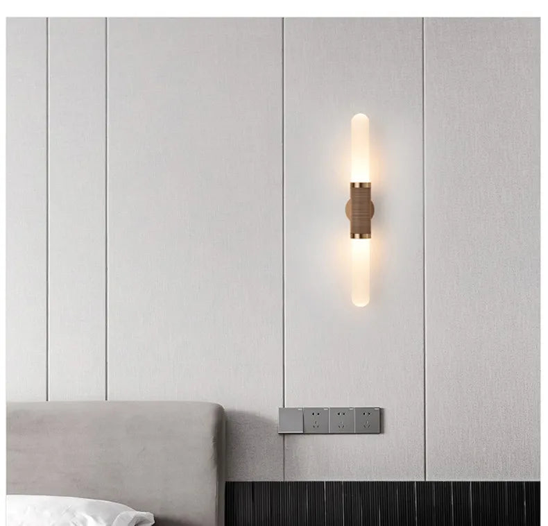 AuroraNord Luxe Wandlamp – Moderne LED Designlamp voor Slaapkamer, Restaurant & Woonruimte - wandlamp - detail
