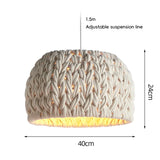 ZenAura Japanese Wicker Pendant Lamp
