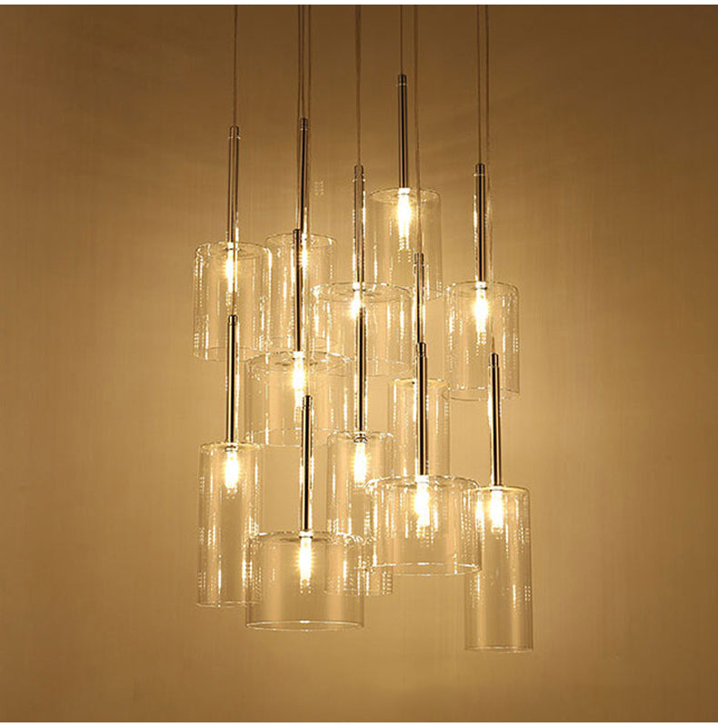 LuceVetro Eleganza – Italiaanse Minimalistische Design Hanglamp - hanglampen - close-up