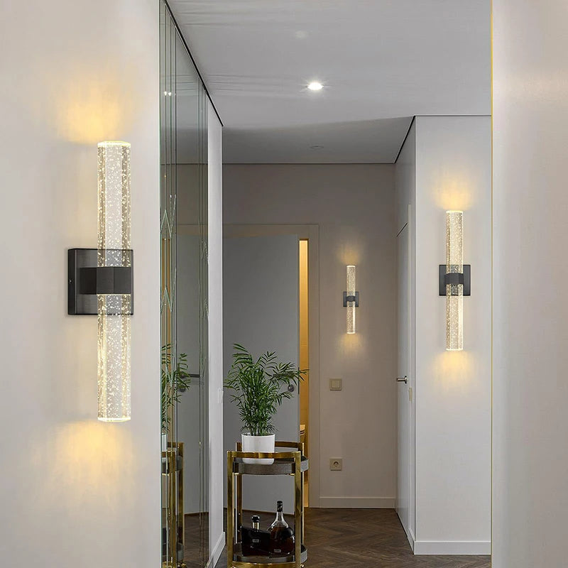 AuroraLux Bubble Wandlamp – Luxe Gouden LED - wandlamp - sfeerbeeld