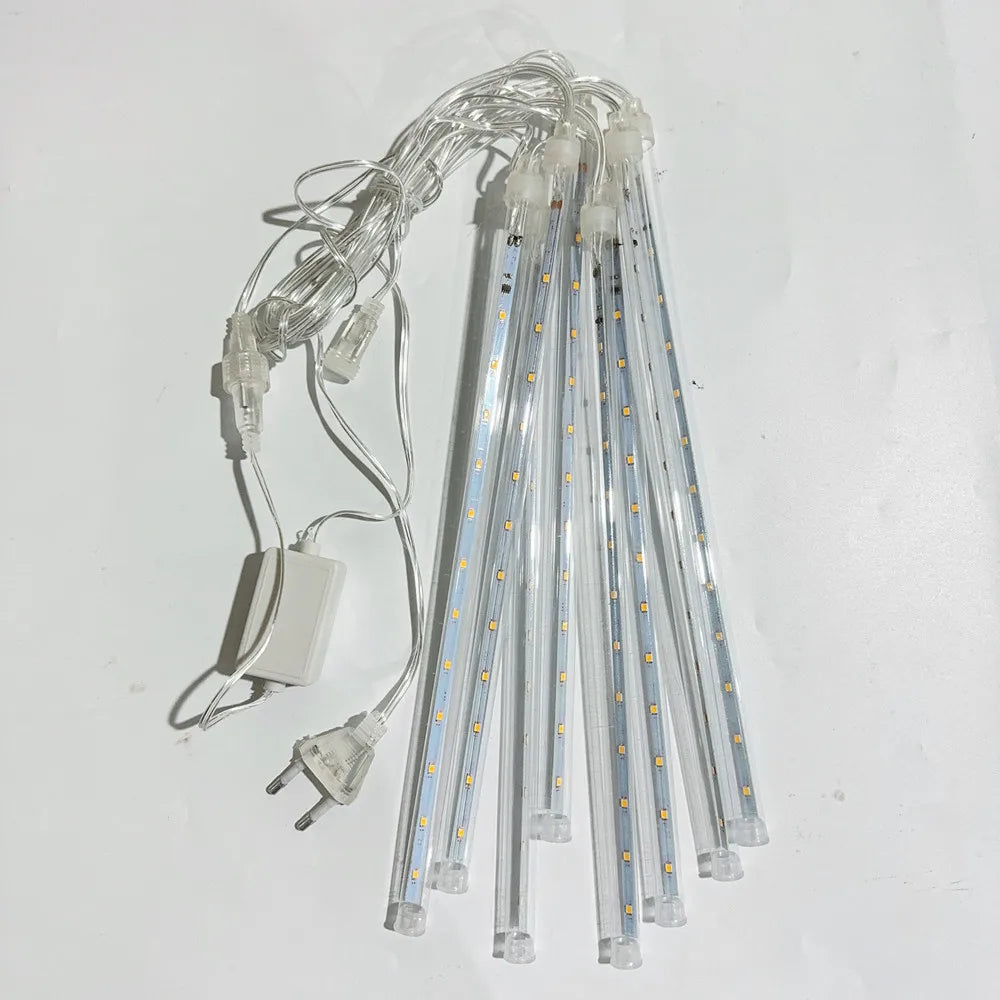 LumiRegen 50cm LED Vallende Sterren Regen-kerstverlichting - buitenverlichting - detail