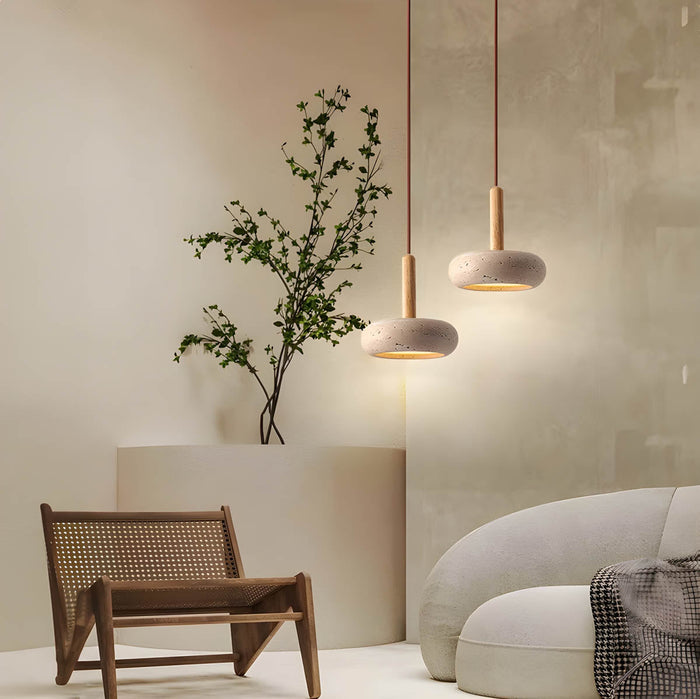 Hanglamp In Wabi Sabi Stijl - hanglampen - close-up