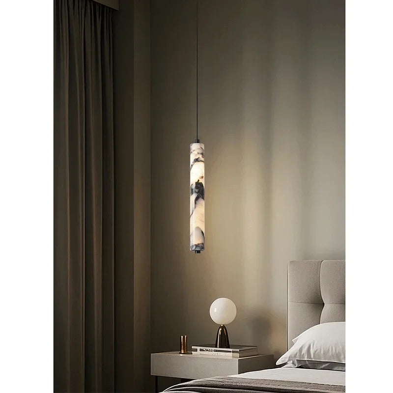 LuminaStone Luxe Natuursteen Hanglamp - plafondlamp - detail