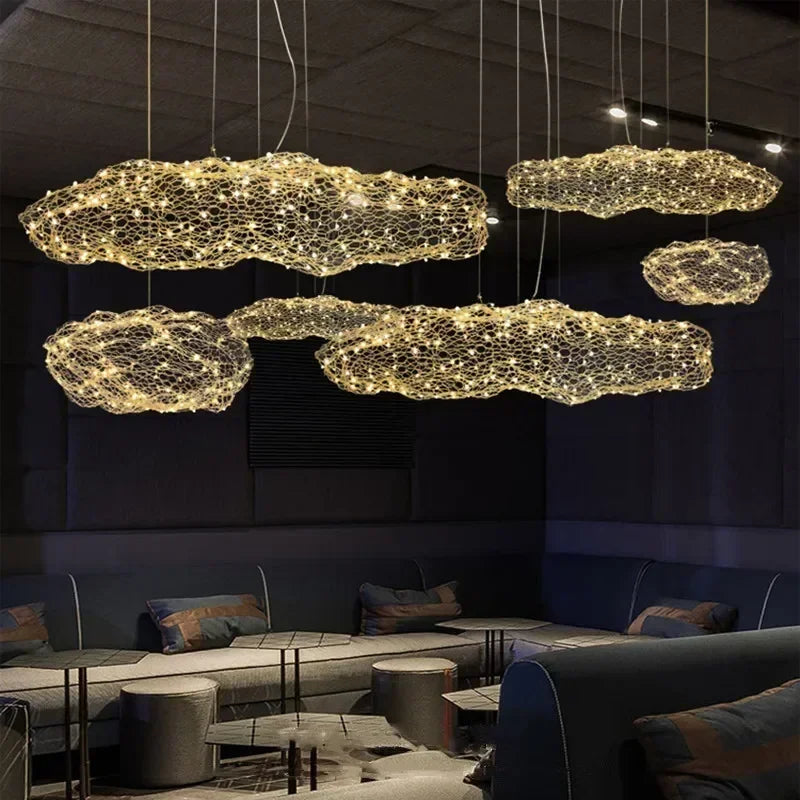 Deense Designer IJzeren Mesh Wolk Hanglamp - hanglampen - in de kamer
