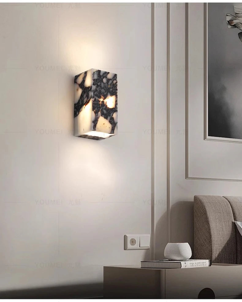 LUMARIS MarbleGlow LED Wandlamp - wandlamp - verlicht